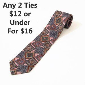 EUC Savile Row Burgundy and Blue Tie 54 inches